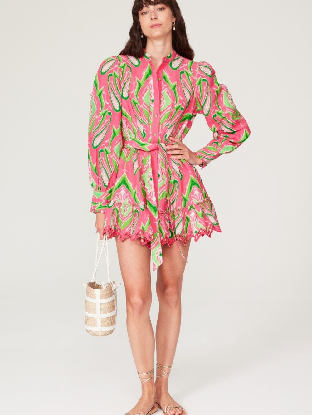 Hemant & Nandita Printed Mini Dress